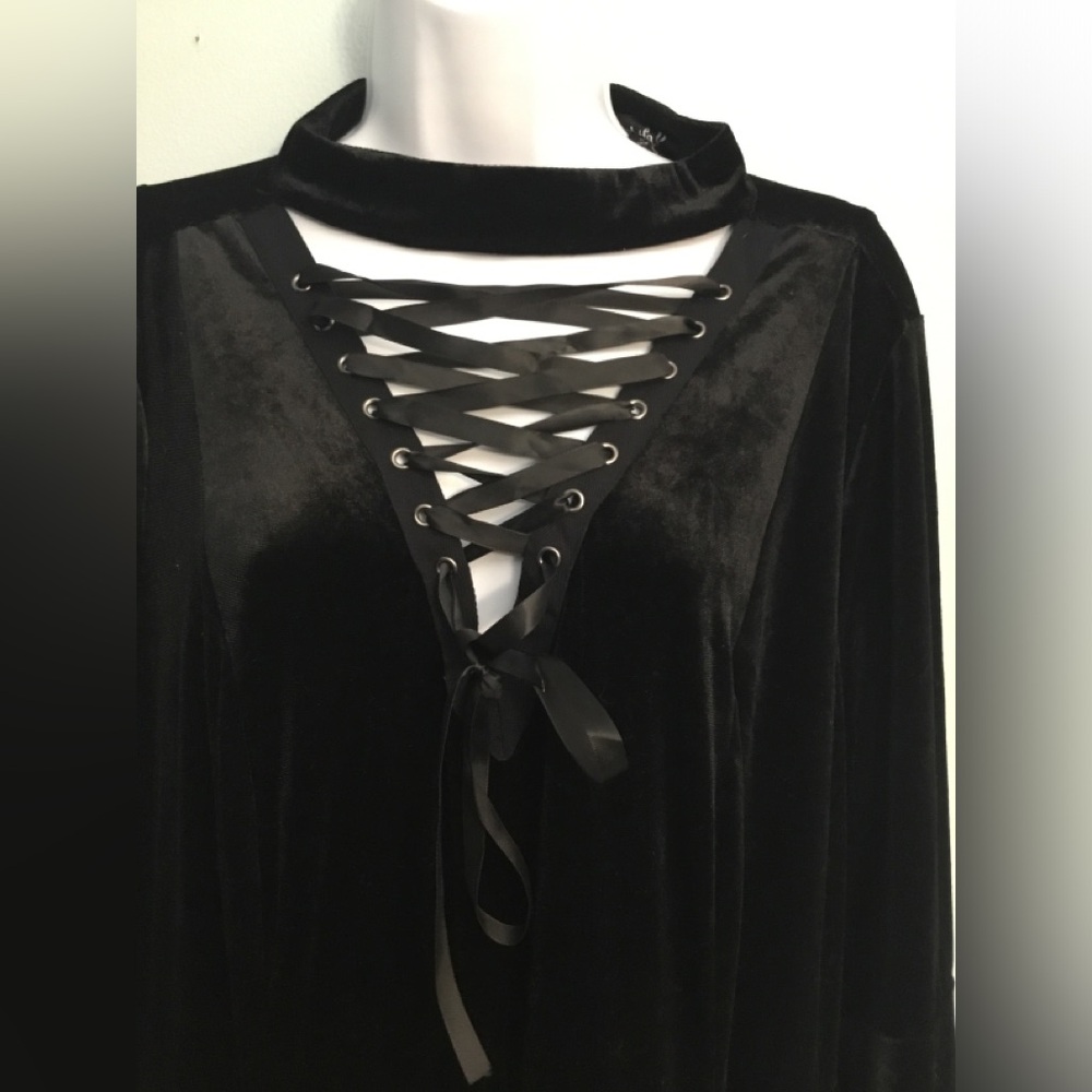 TORRID Elegant Black Lace-Up Dress - Picture 4 of 16